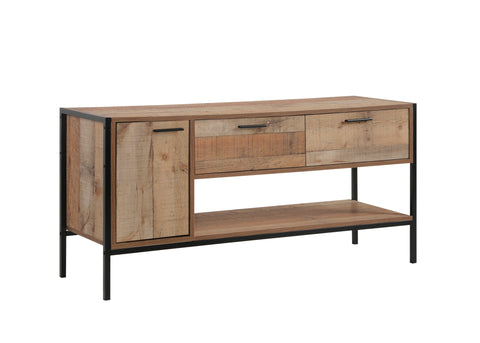 Oak Tv Cabinet With 2 Drawers