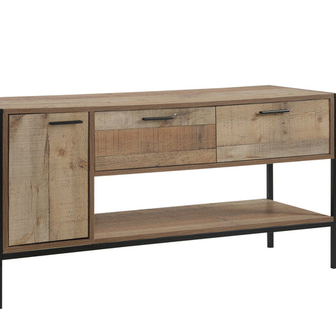 Oak Tv Cabinet With 2 Drawers