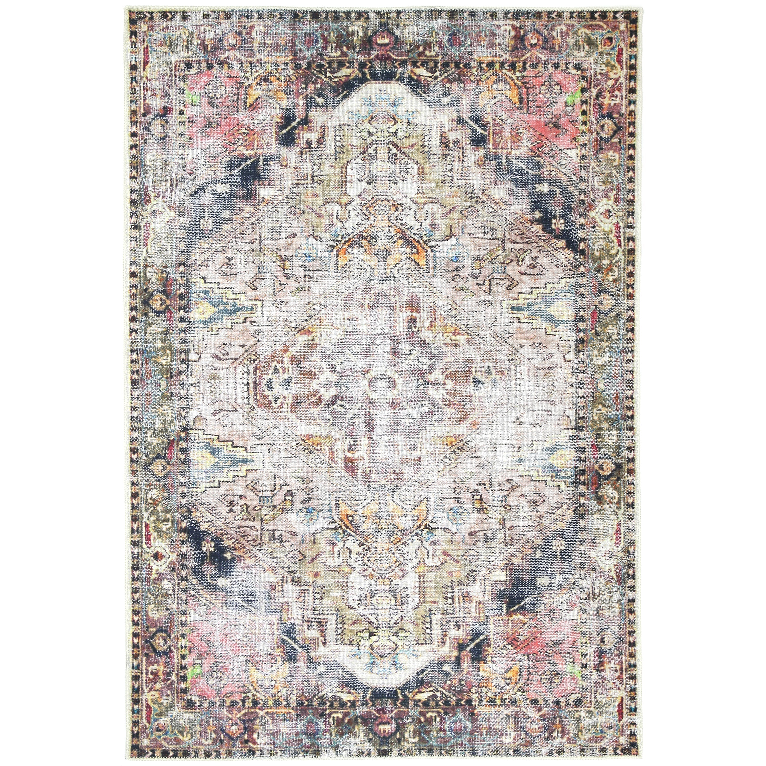 Stylish Evalina Grey Vintage Rug - 80x230