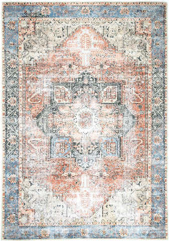 Modern Cezanne Terracotta Vintage Rug - 80x400