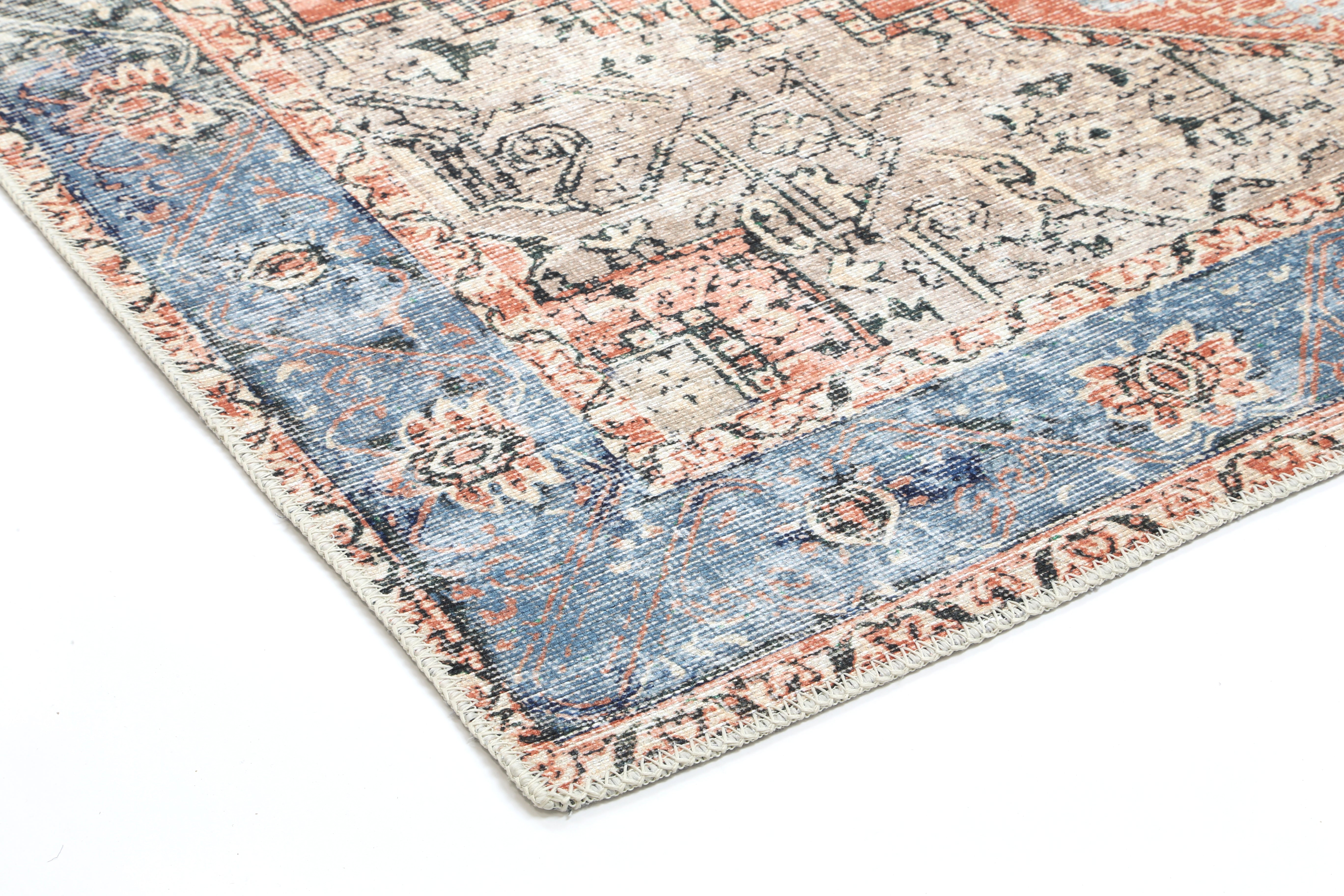 Modern Cezanne Terracotta Vintage Rug - 80x500