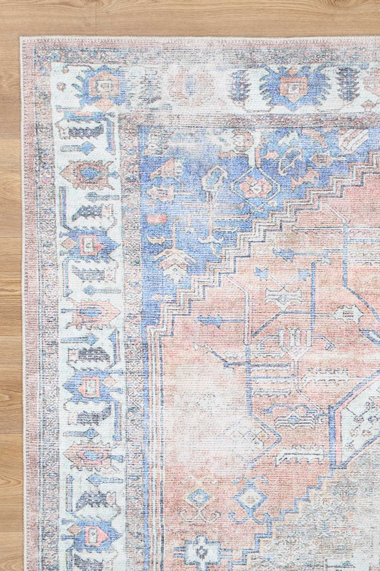 Modern Pissarro Terracotta Vintage Rug - 80x500