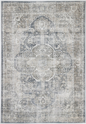 Sleek Kendra Ash Vintage Rug - 80x500