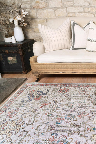 Stylish Rudolph Ivory Multi Rug - 160x230