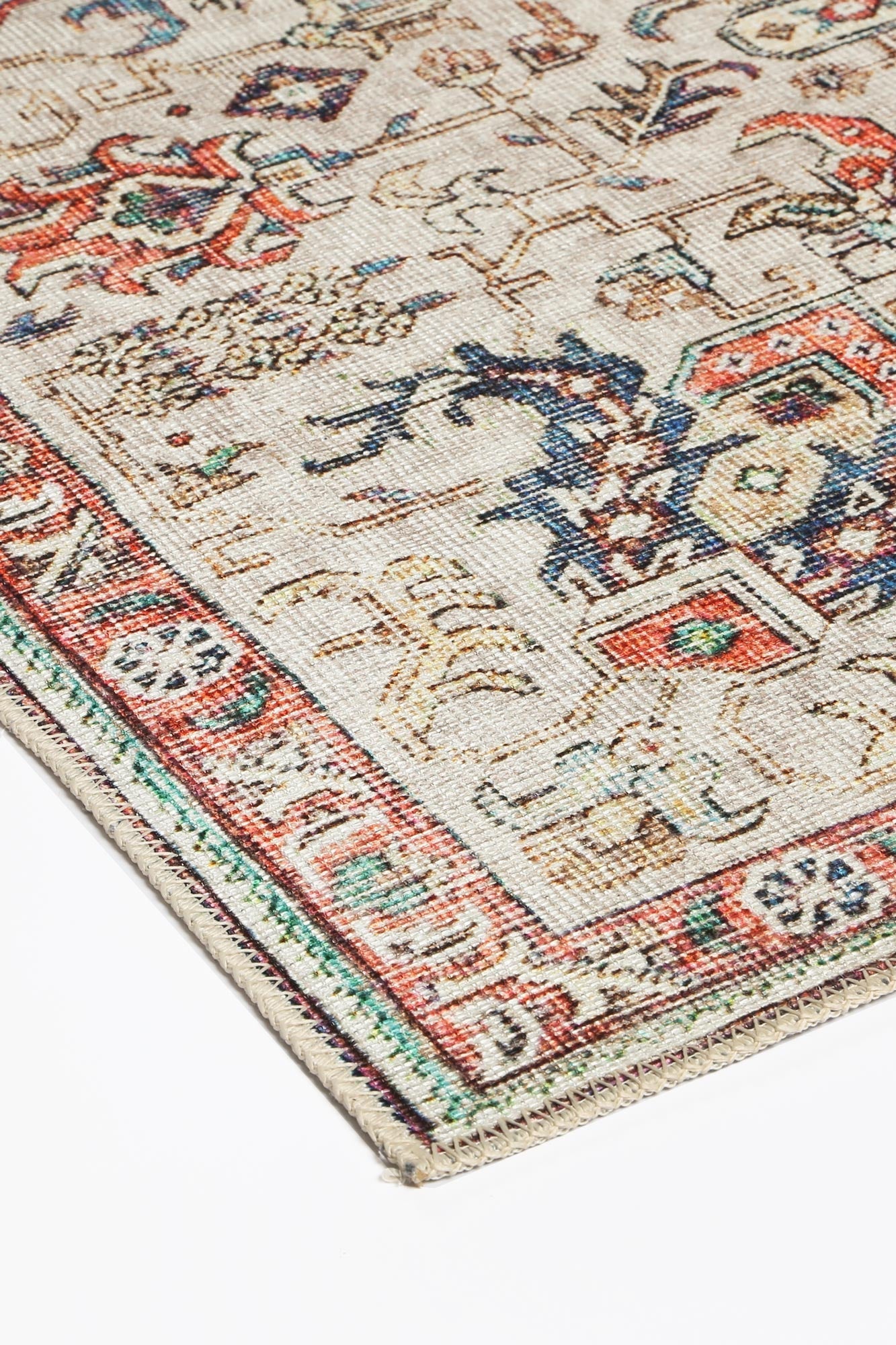 Stylish Rudolph Ivory Multi Rug - 160x230