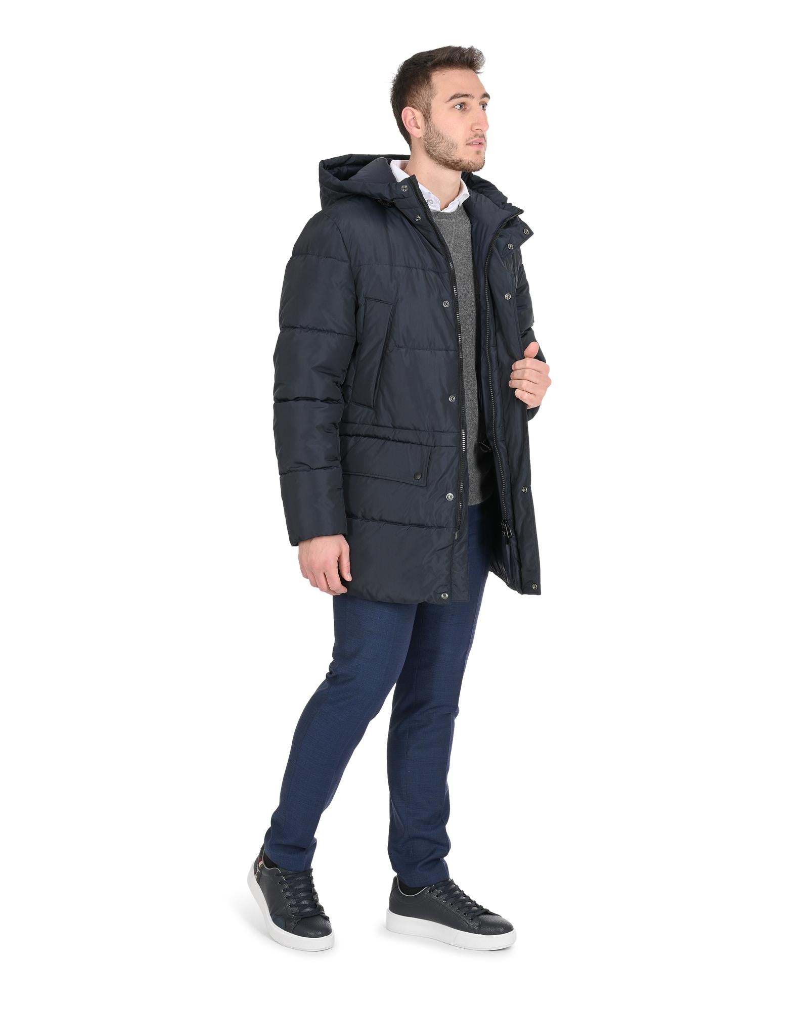 Midnight Elegance Hugo Boss Navy Outerwear Dark Blue