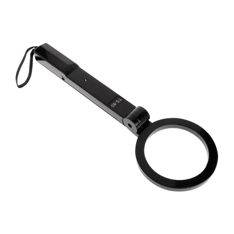 Portable Hand-Held Metal Detector - Folding Black