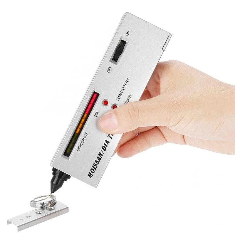 Silver Portable Moissanite / Diamond Tester - 9V Battery