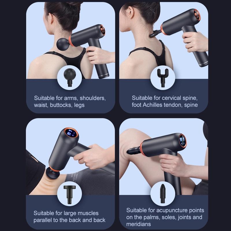 Professional Muscle Relaxing Massage Gun - Black