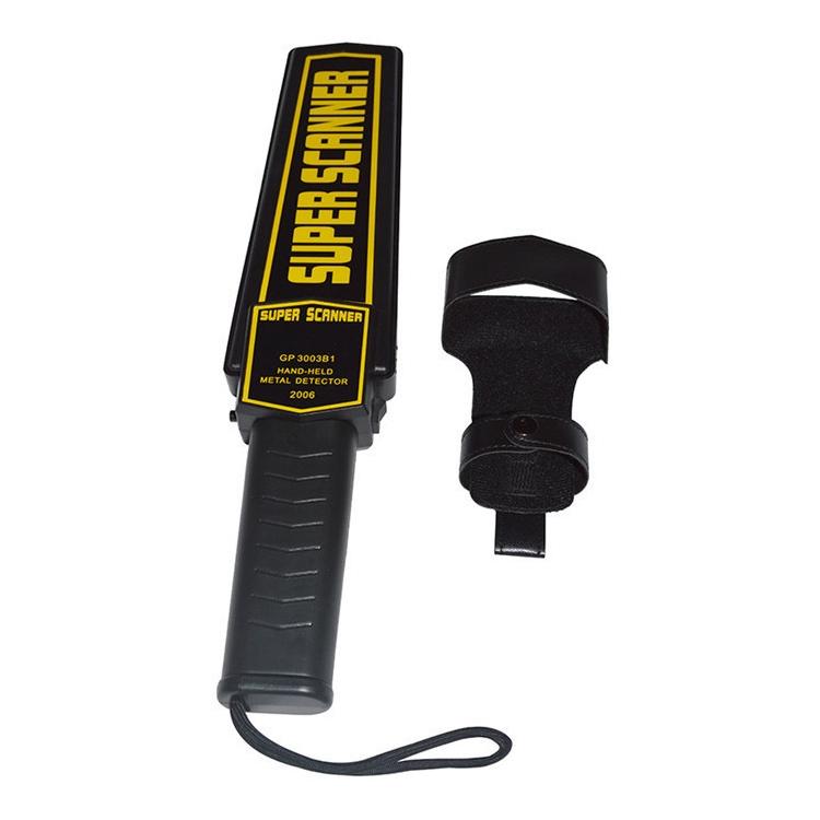 Hand-Held Portable Metal Detector - Black