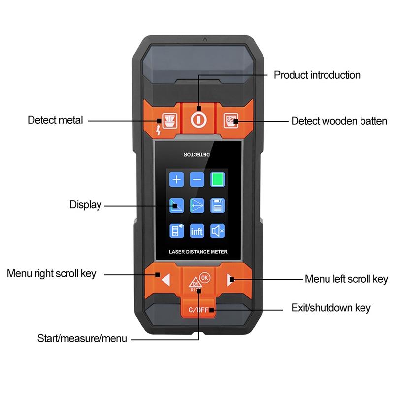 Handheld Wood Grain Metal Detector - Gd210D