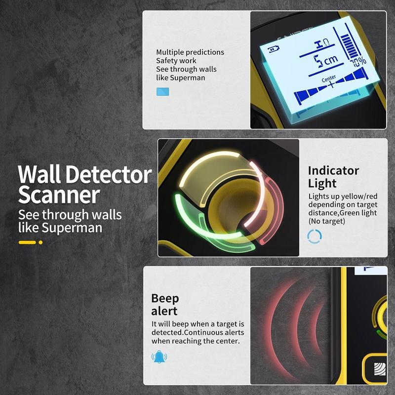 Multifunctional Wall Wire Detector - Load-Bearing Scanner