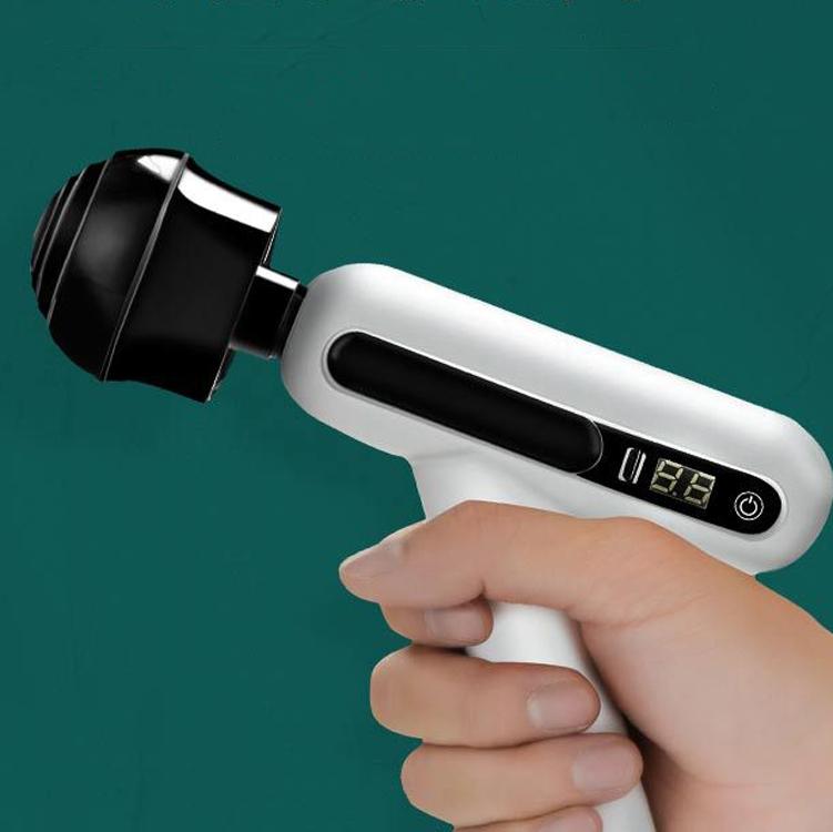 12-Speed Rechargeable Mini Massage Gun With Lcd Touch Screen