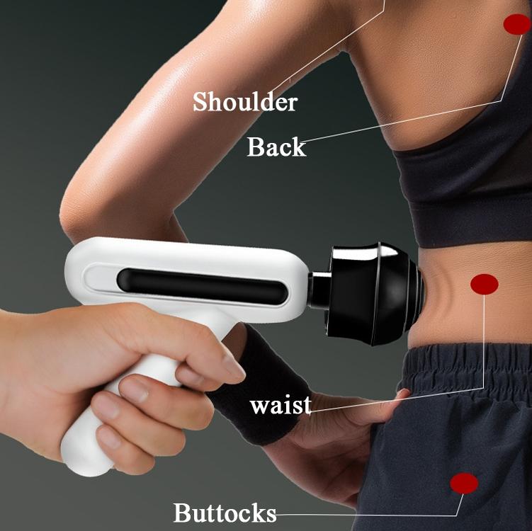 12-Speed Rechargeable Mini Massage Gun With Lcd Touch Screen