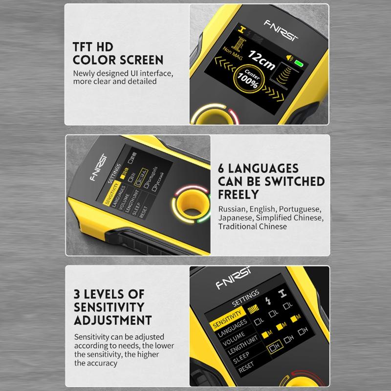 Wall Wire And Rebar Detector - Multifunctional