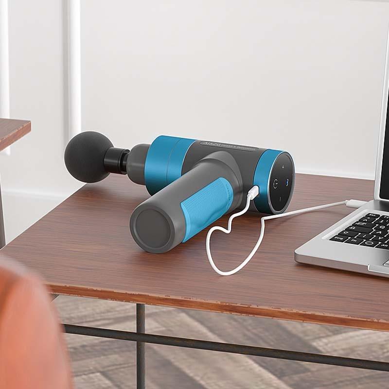 Ultimate Rechargeable Muscle Massage Gun - Blue