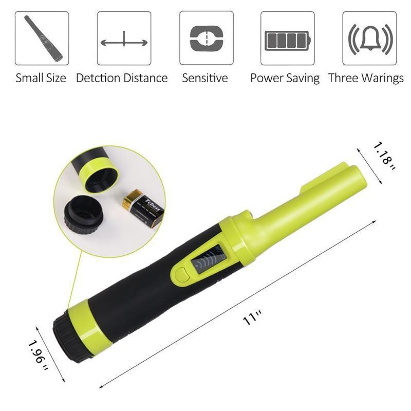 Waterproof Handheld Metal Detector With Lcd Display - Orange