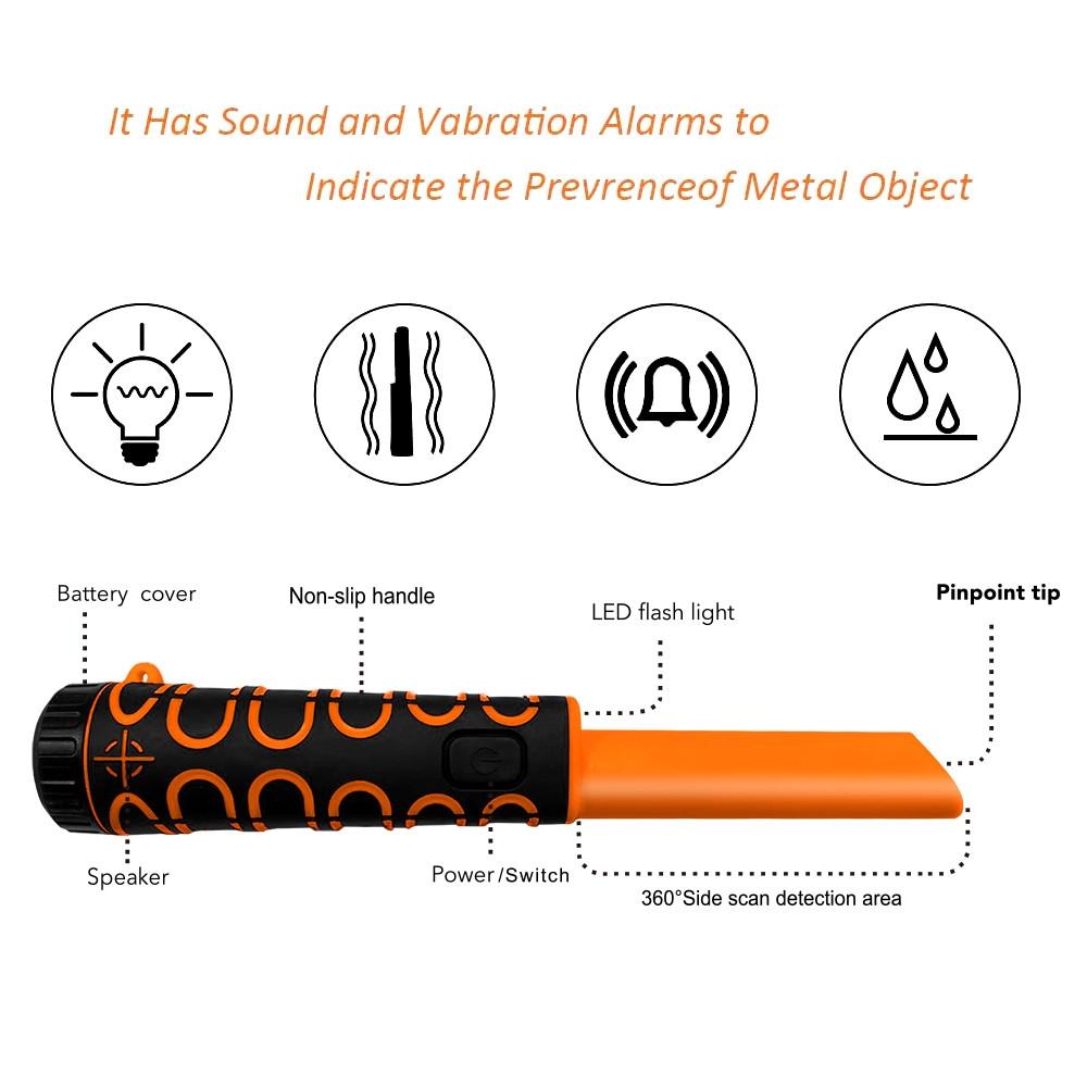 Yellow Waterproof Underwater Metal Detector - High Sensitivity