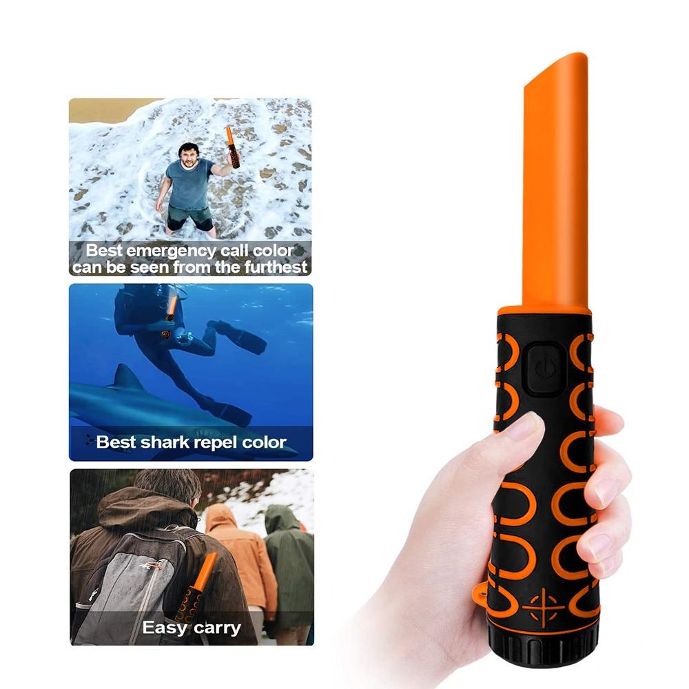 Orange Waterproof Underwater Metal Detector - High Sensitivity