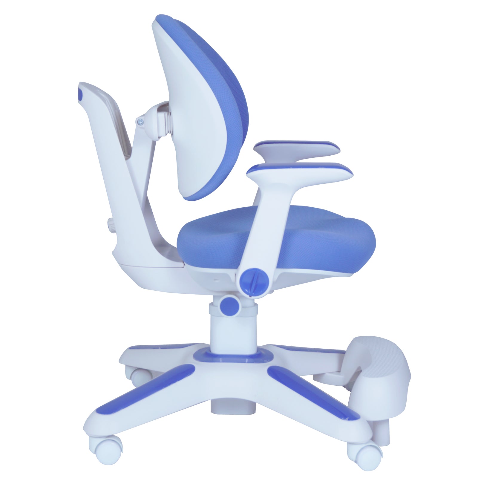 Kids Ergonomic Study Desk & Chair Set - Blue/Pink