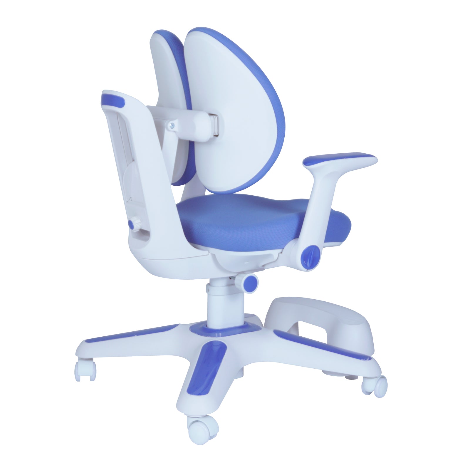 Kids Ergonomic Study Desk & Chair Set - Blue/Pink