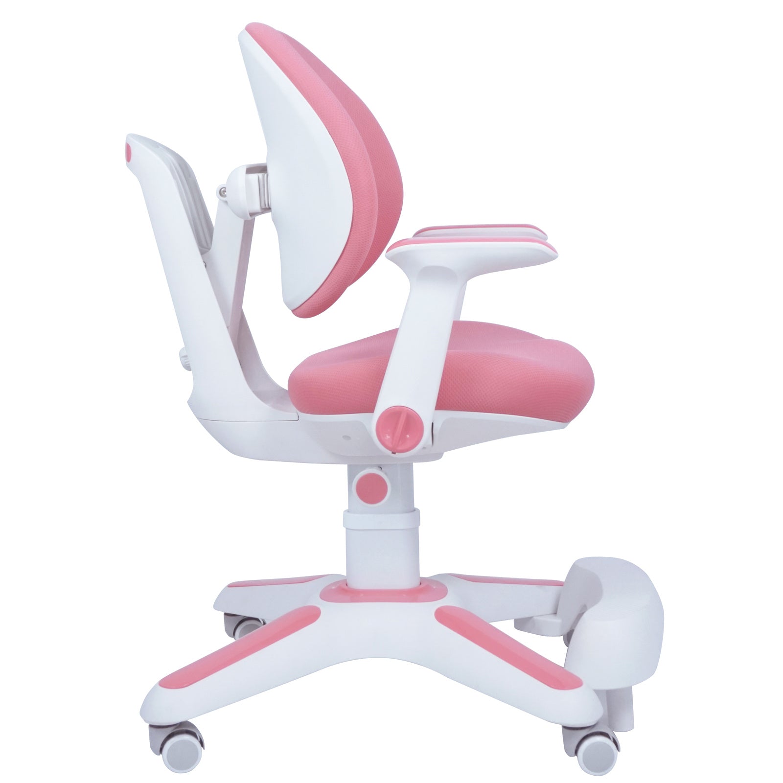 Kids Ergonomic Study Desk & Chair Set - Blue/Pink