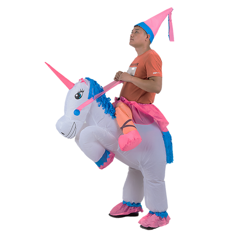 Unicorn Fancy Dress Inflatable Suit -Fan Operated Costume