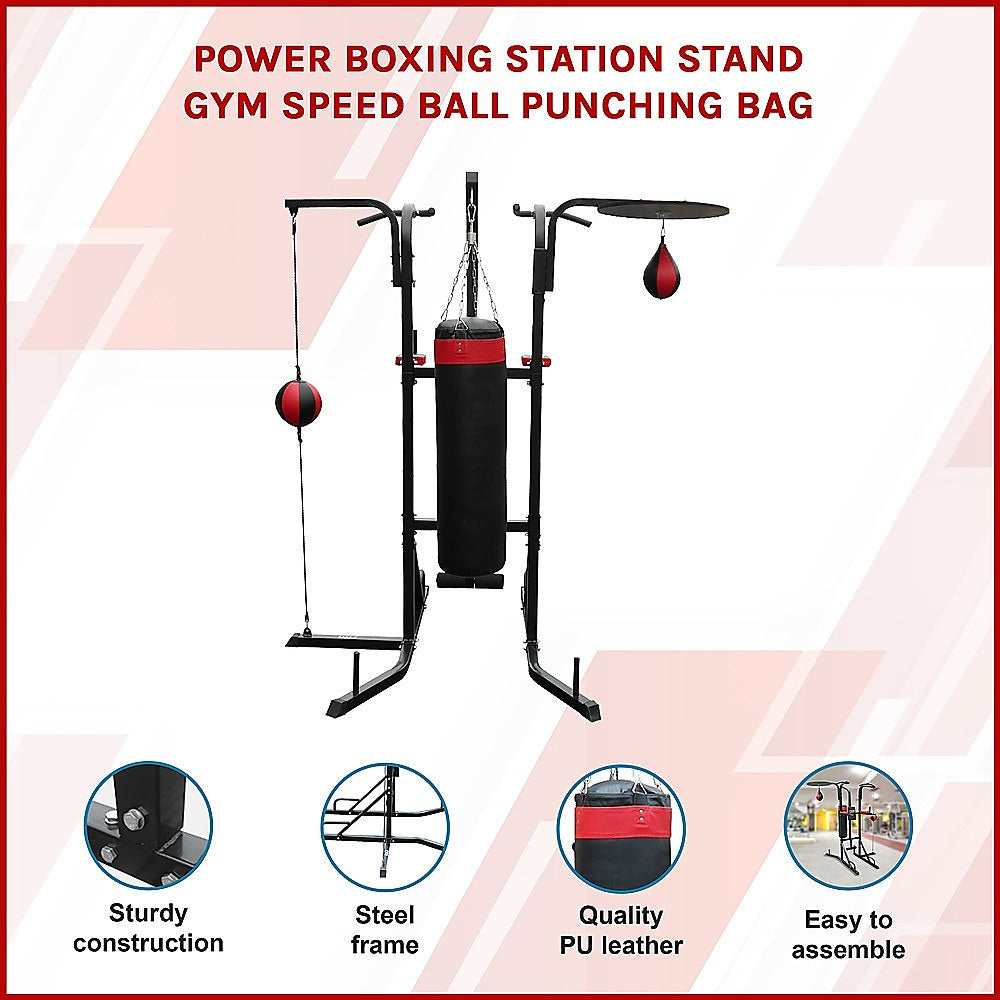 Power Boxing Station with Speed Ball