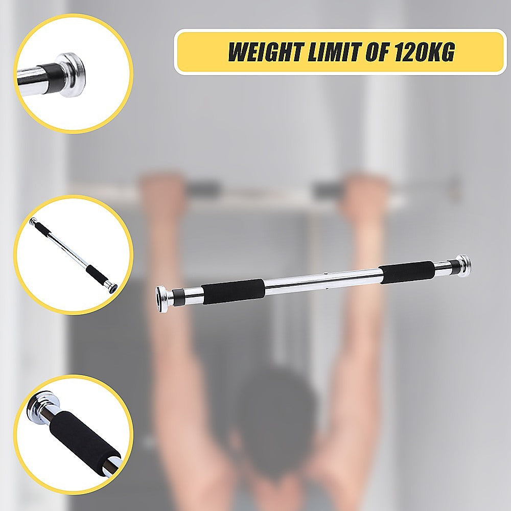 Portable Doorway Chin Up Bar Pull Ups Weights Gym