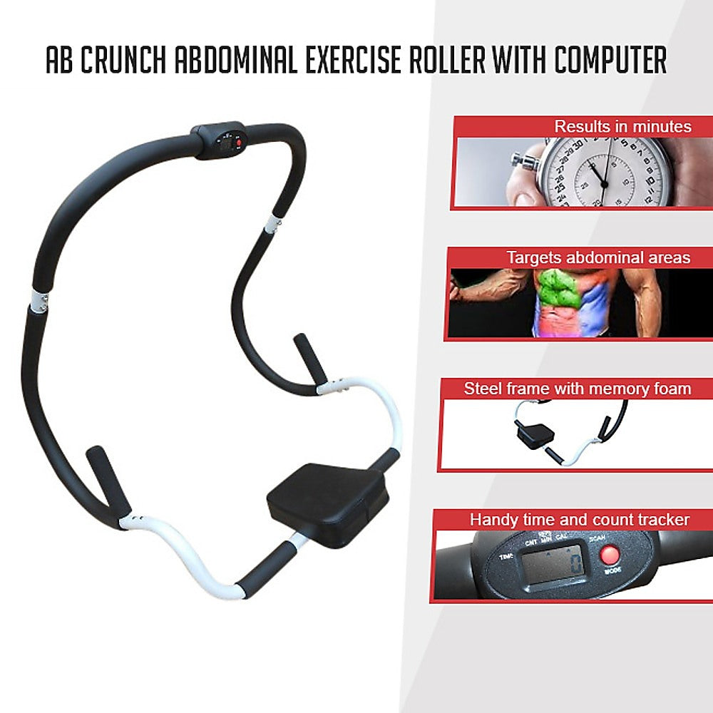 Ab Crunch Abdominal Exercise Roller With Computer