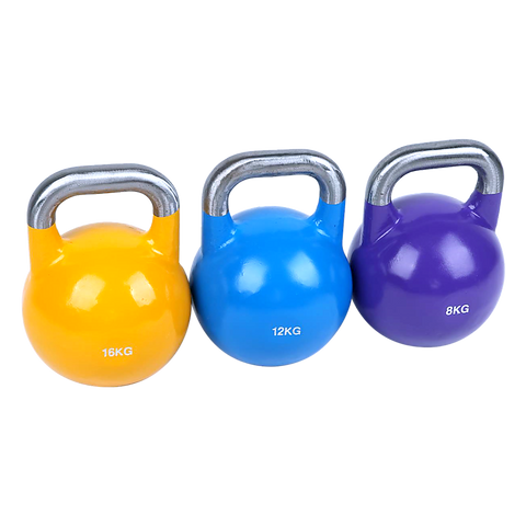 8KG, 12KG, 16KG Pro-Grade Steel KettleBell Set