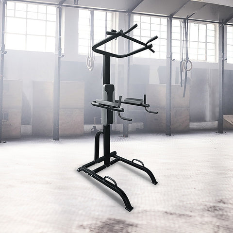 Heavy-Duty Power Tower with Chin Up & Dip Bars