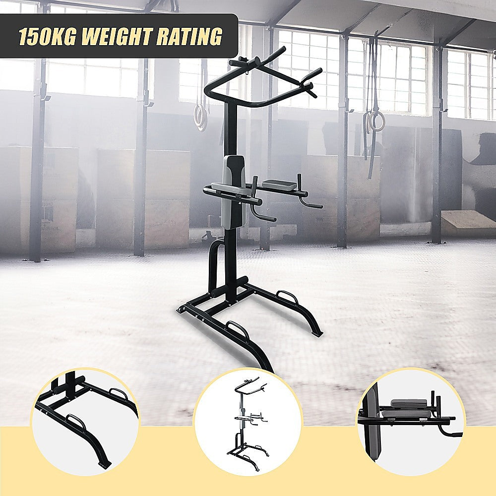 Heavy-Duty Power Tower with Chin Up & Dip Bars