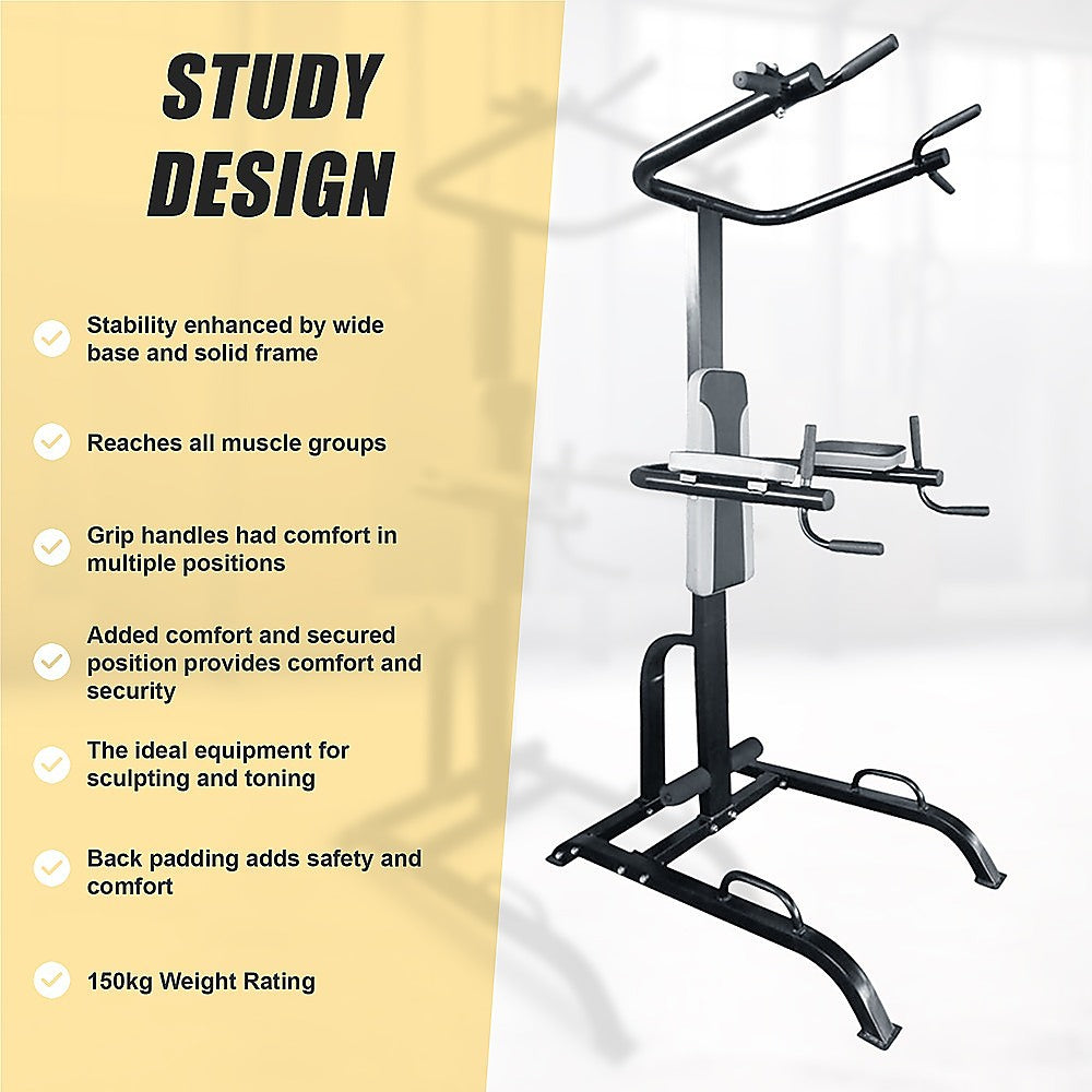 Heavy-Duty Power Tower with Chin Up & Dip Bars