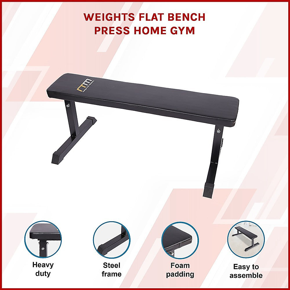 Home Gym Flat Bench for Weightlifting