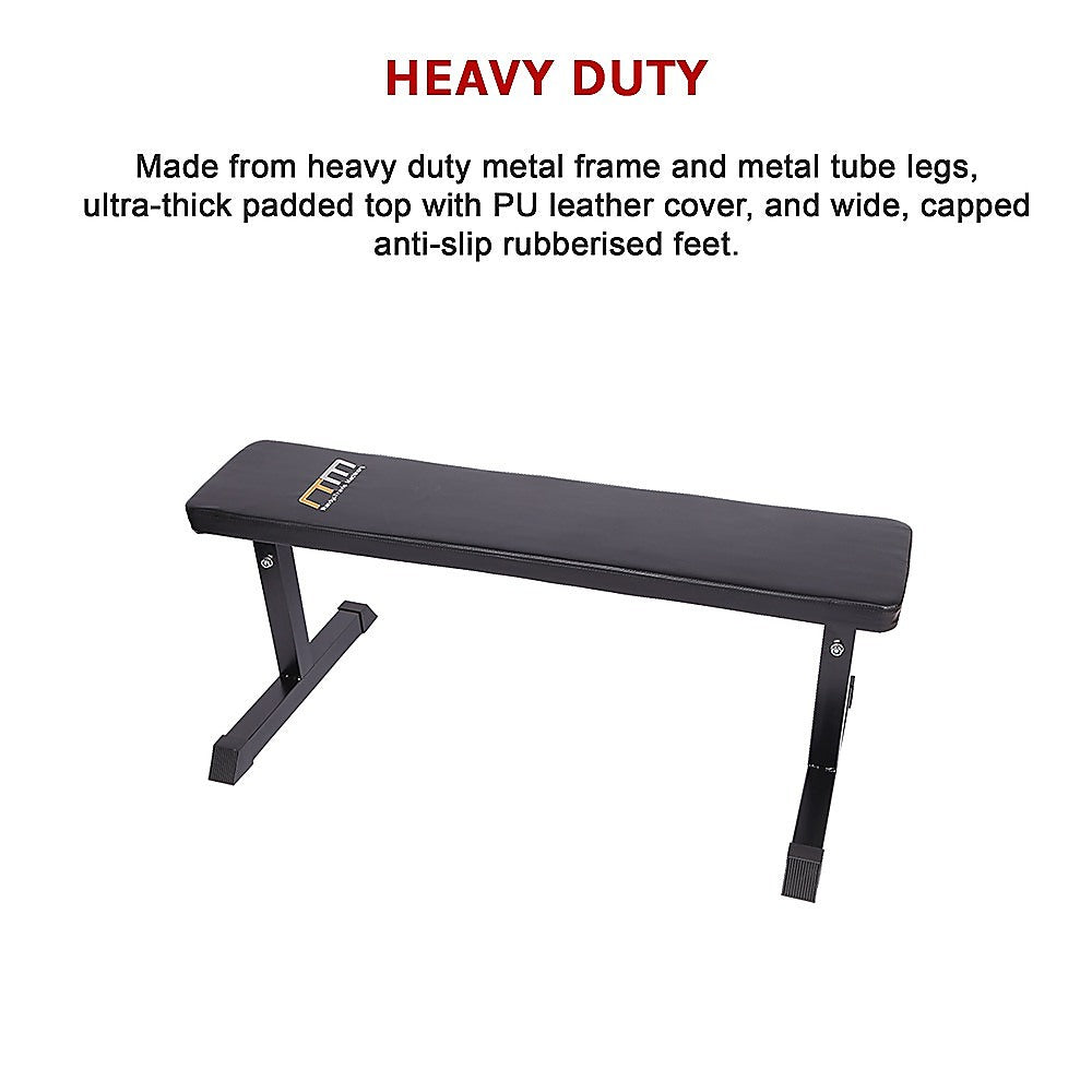 Home Gym Flat Bench for Weightlifting