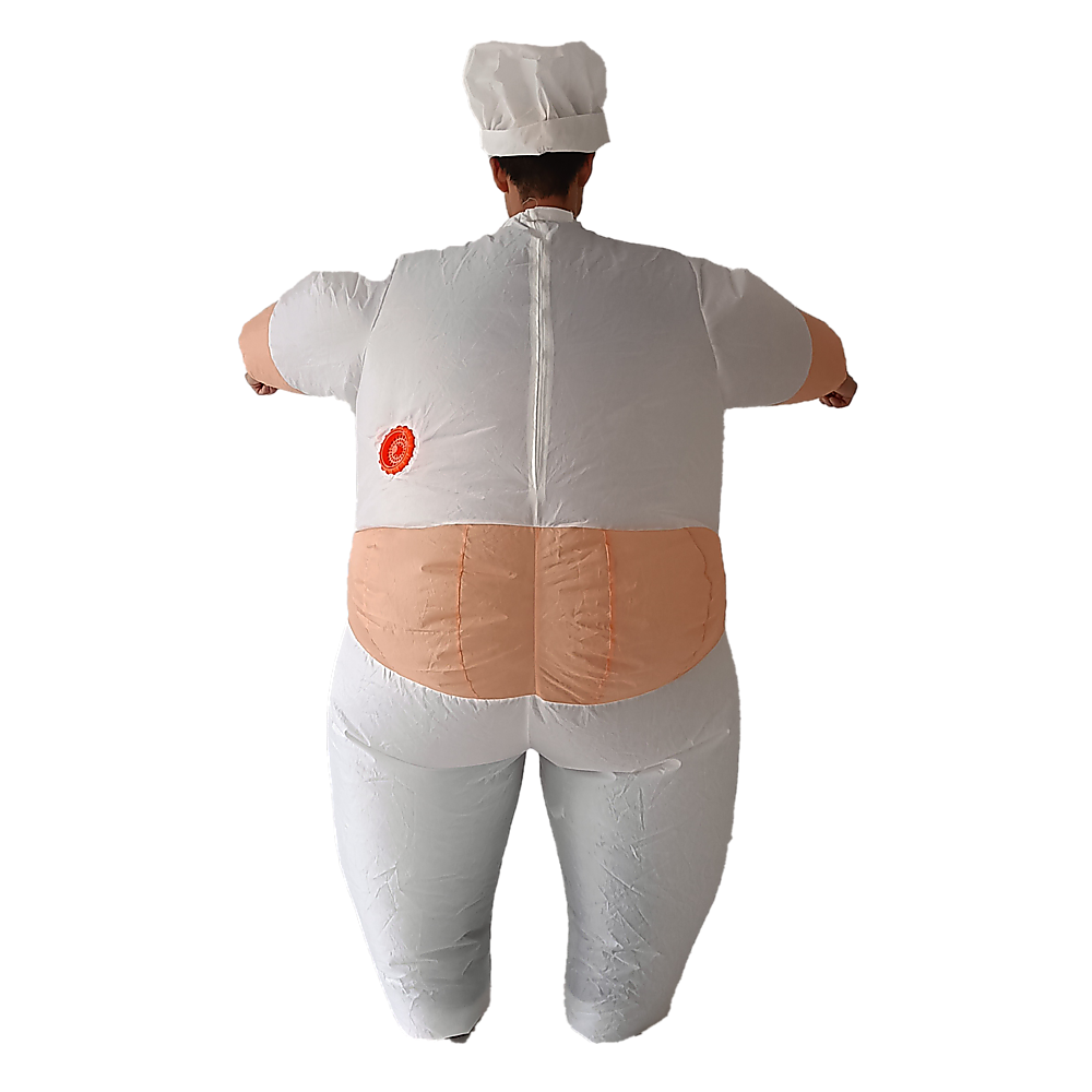 Chef Fancy Dress Inflatable Suit -Fan Operated Costume