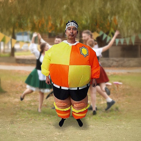 FOOTBALL Fancy Dress Inflatable Suit -Fan Operated Costume