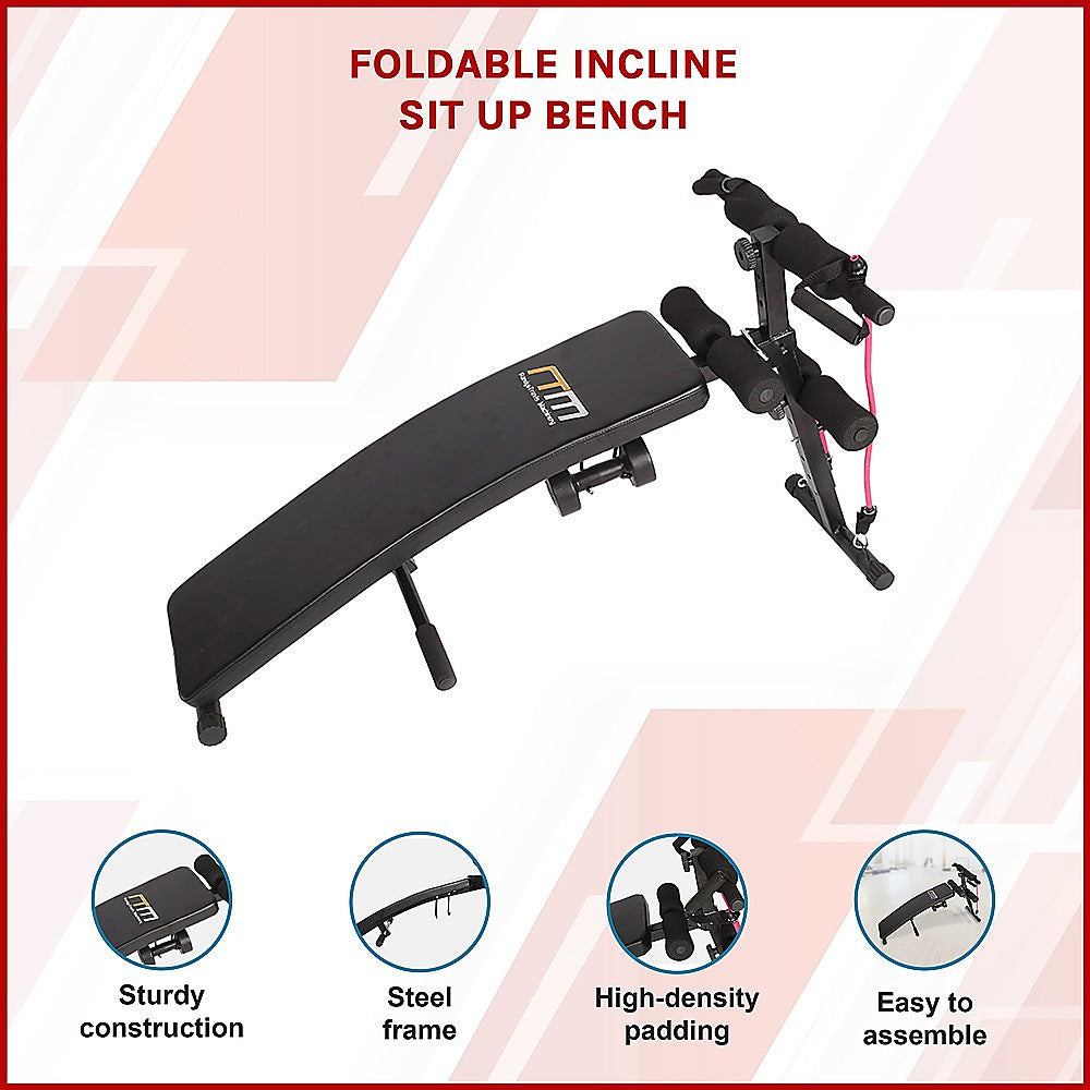 Foldable Incline Sit-Up Bench - Home Gym