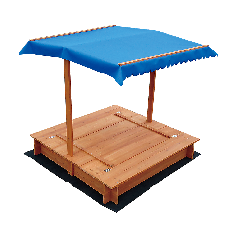 Kids Wooden Toy Sandpit With Canopy