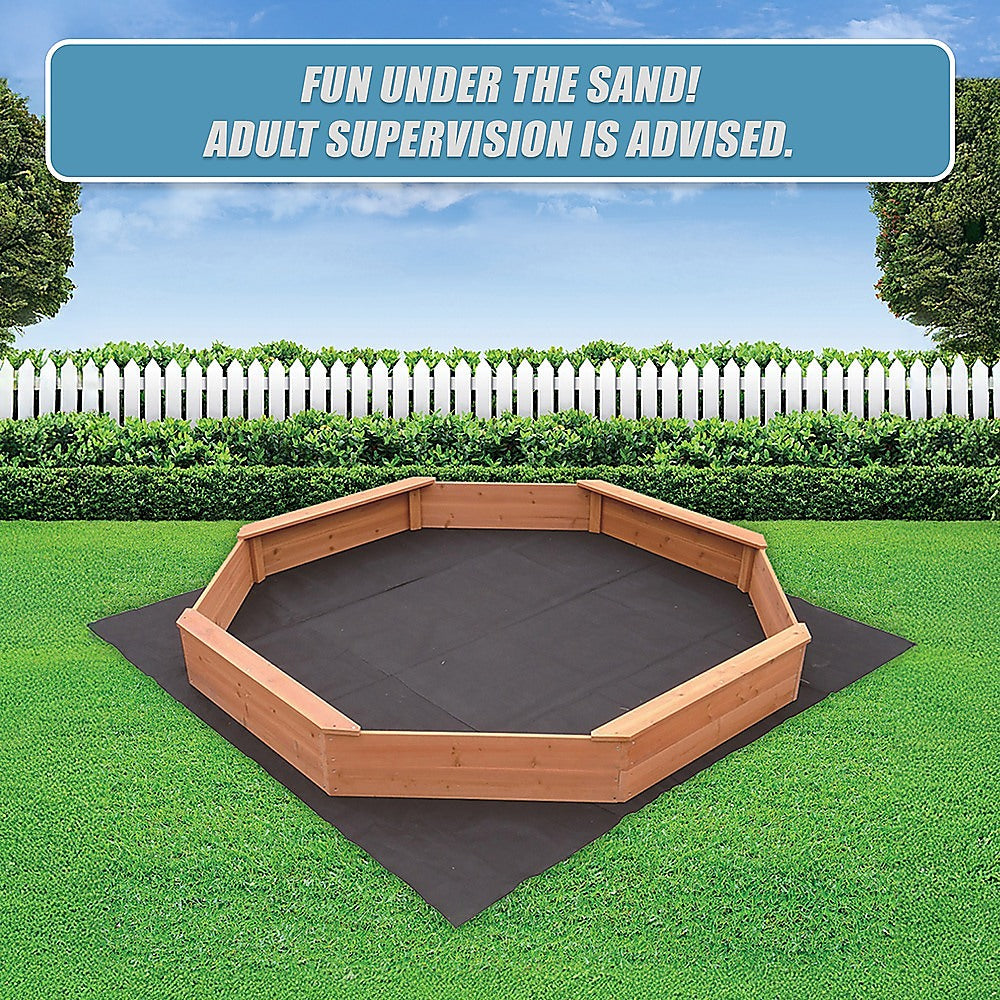 Kids Sand Pit Large Octagonal Wooden Sandpit