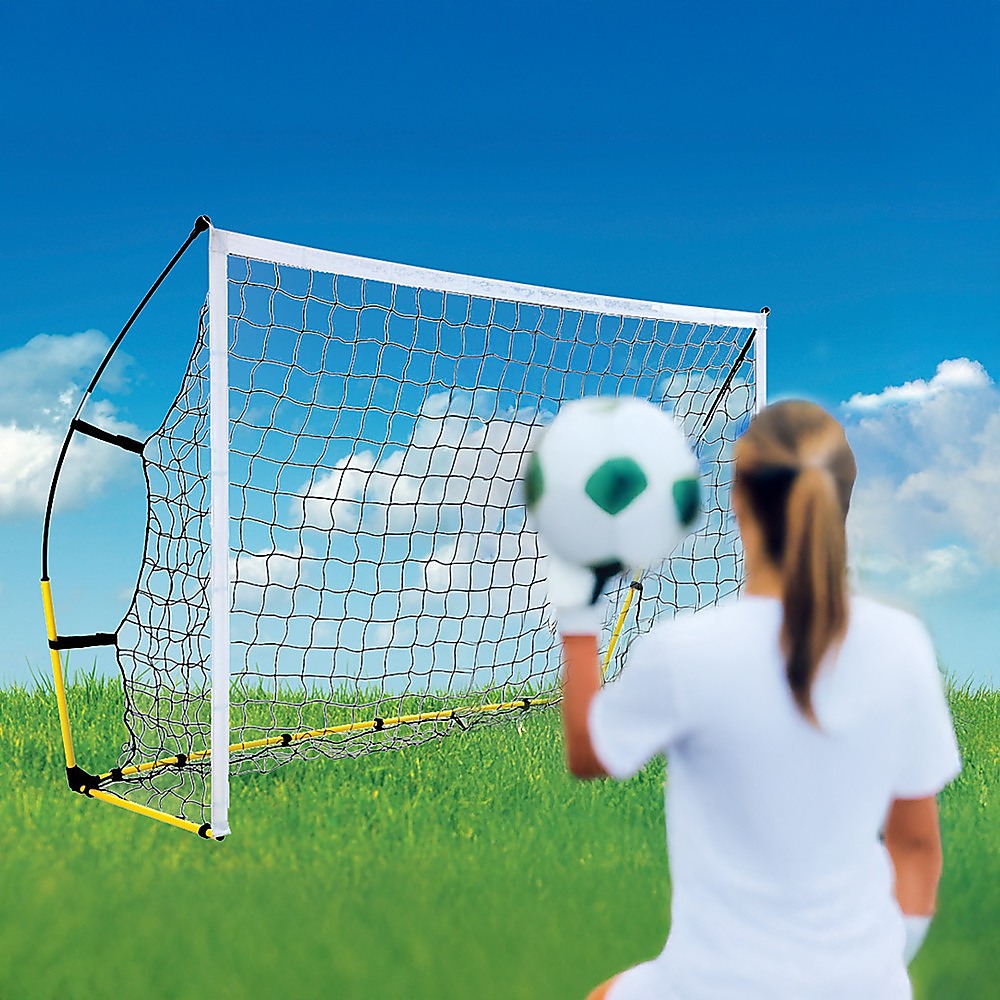 8' X 5' Soccer Football Goal Foot Portable Net Quick Set Up