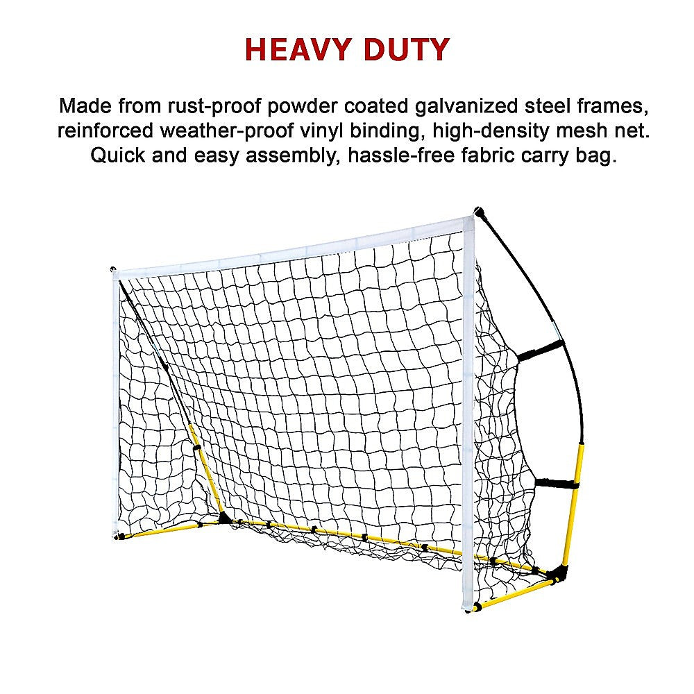 8' X 5' Soccer Football Goal Foot Portable Net Quick Set Up