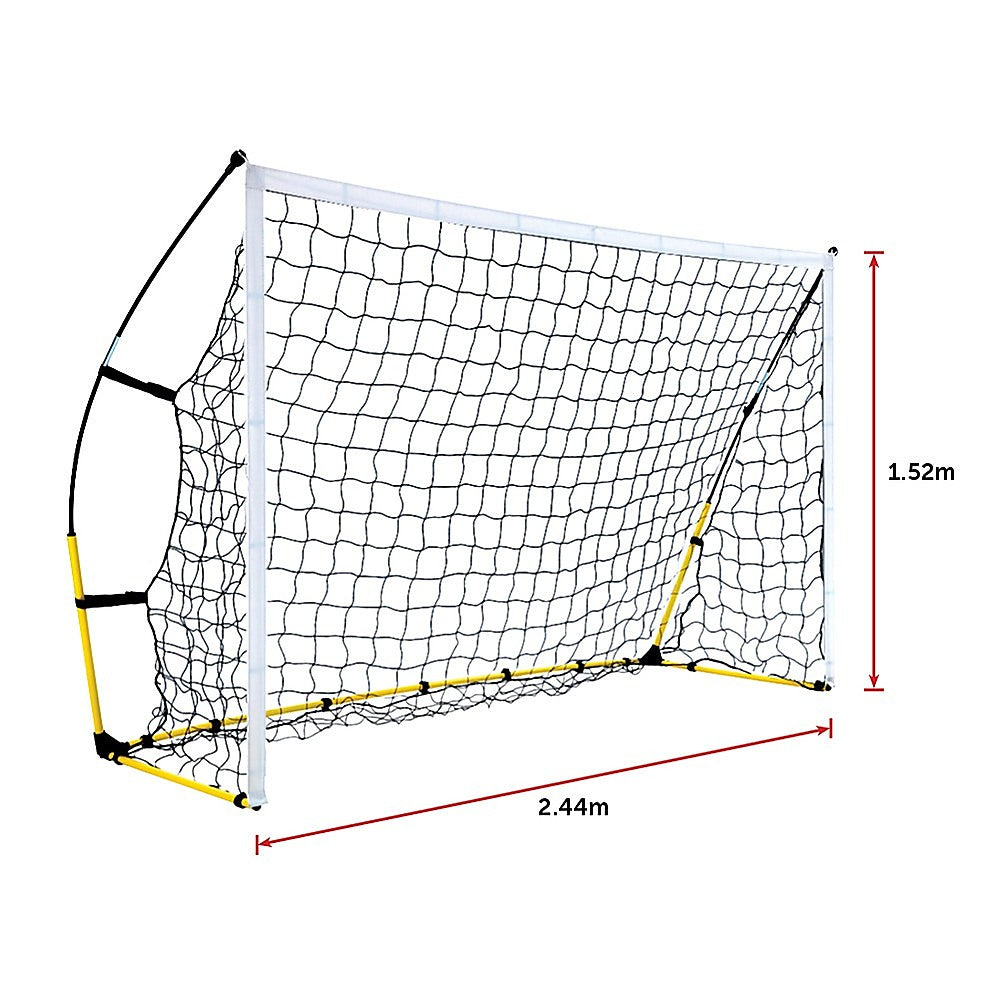 8' X 5' Soccer Football Goal Foot Portable Net Quick Set Up