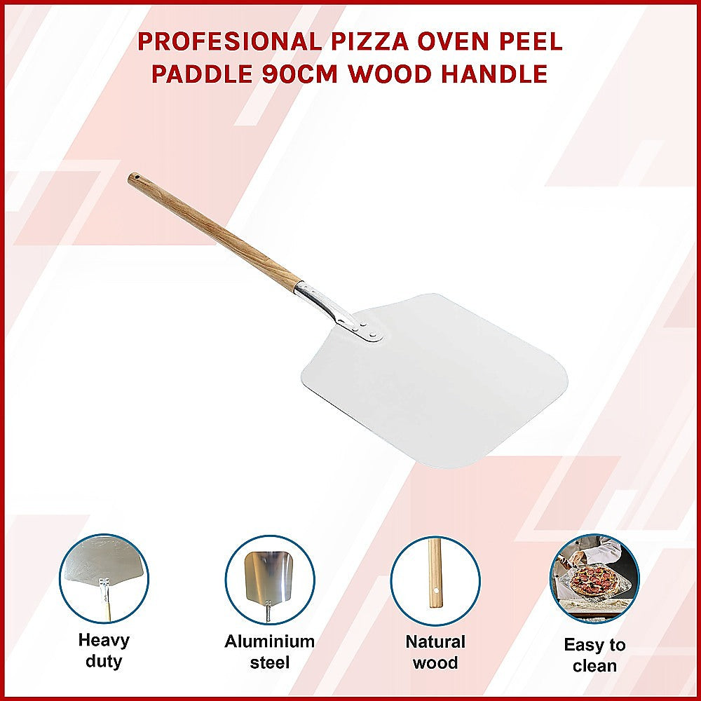 Profesional Pizza Oven Peel Paddle 90Cm Wood Handle