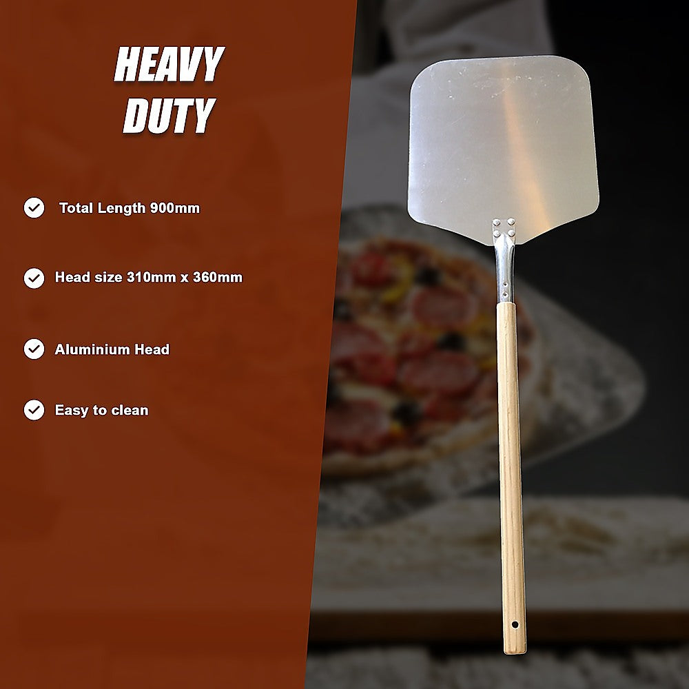 Profesional Pizza Oven Peel Paddle 90Cm Wood Handle