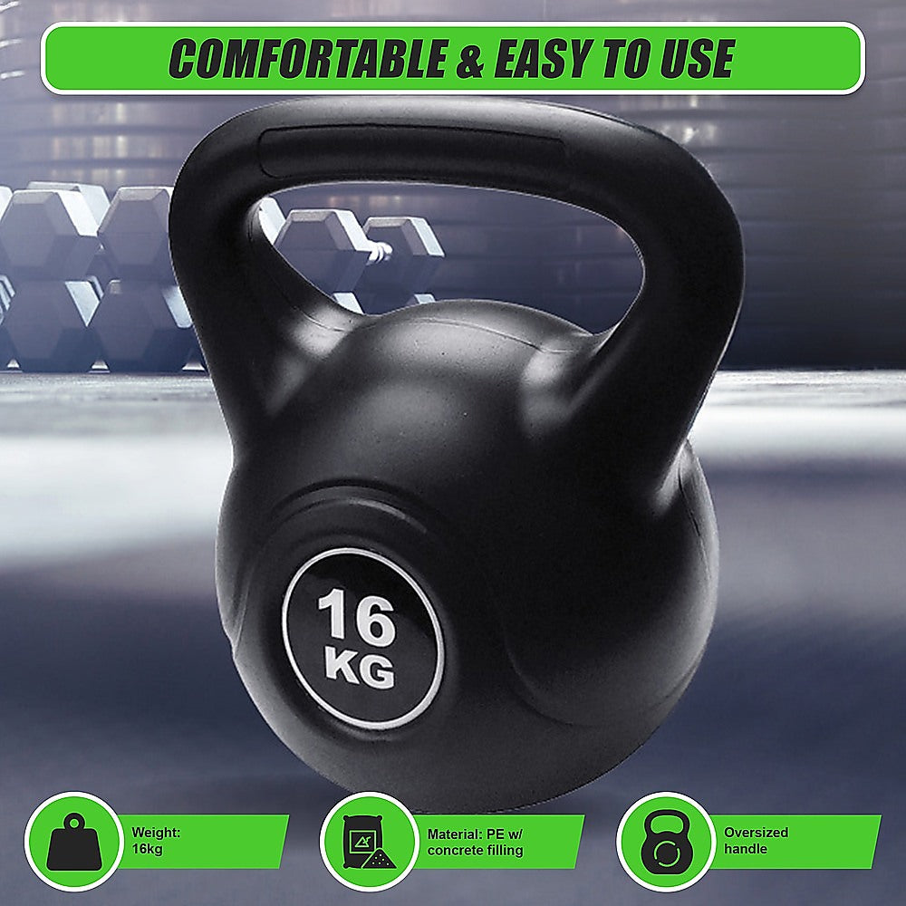 Kettle Bell 16Kg Training Weight Fitness Gym Kettlebell