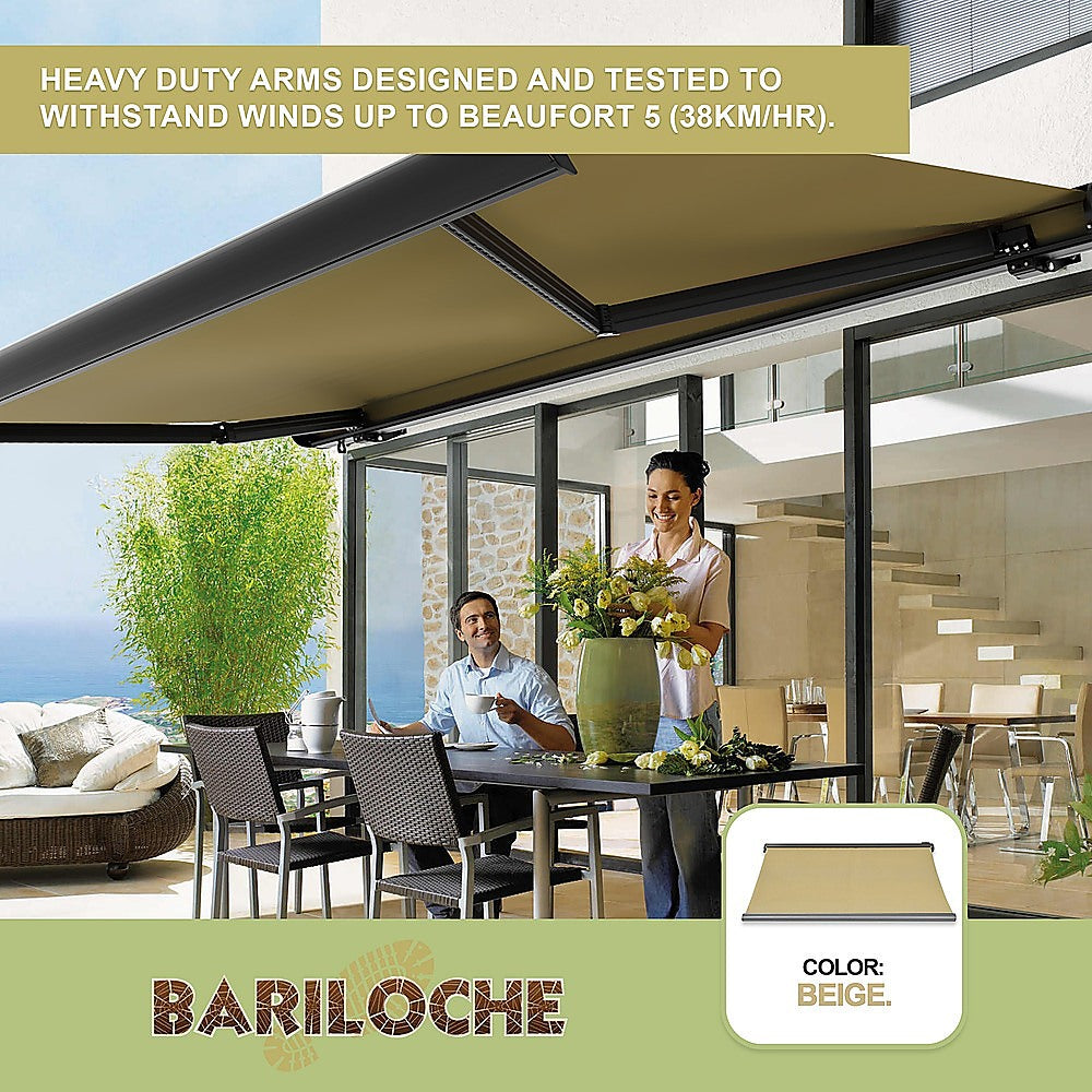 Modern Heavy-Duty Retractable Awning - Full Cassette Motorised