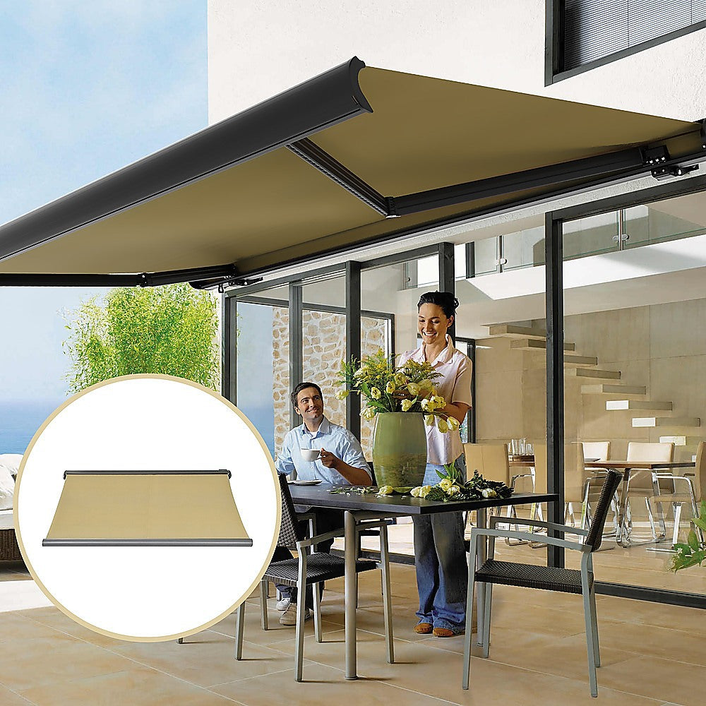 Modern Heavy-Duty Retractable Awning - Full Cassette Motorised