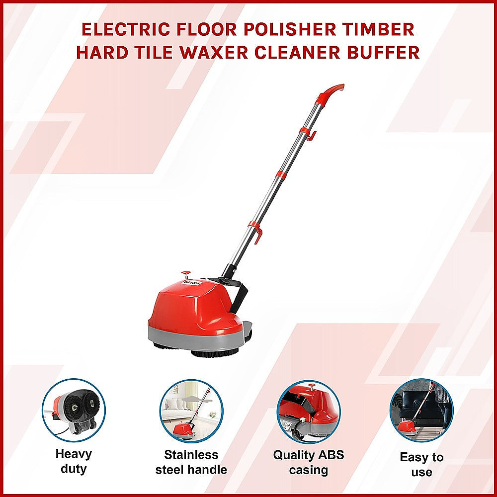 Electric Floor Polisher Timber Hard Tile Waxer Cleaner Buffer